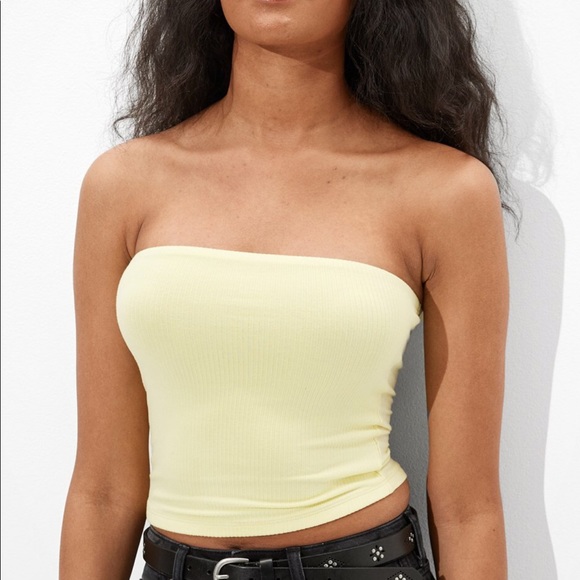 American Eagle Outfitters Tops - NWT AE Yellow Tube Top